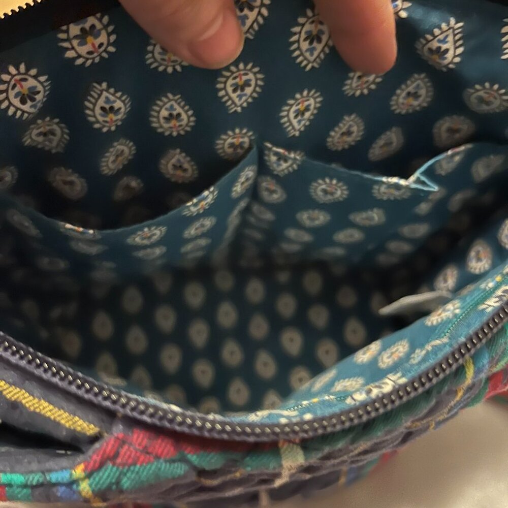 Vera Bradley Tartan Plaid Bucket Crossbody / Shoulder Bag - Picture 7 of 15